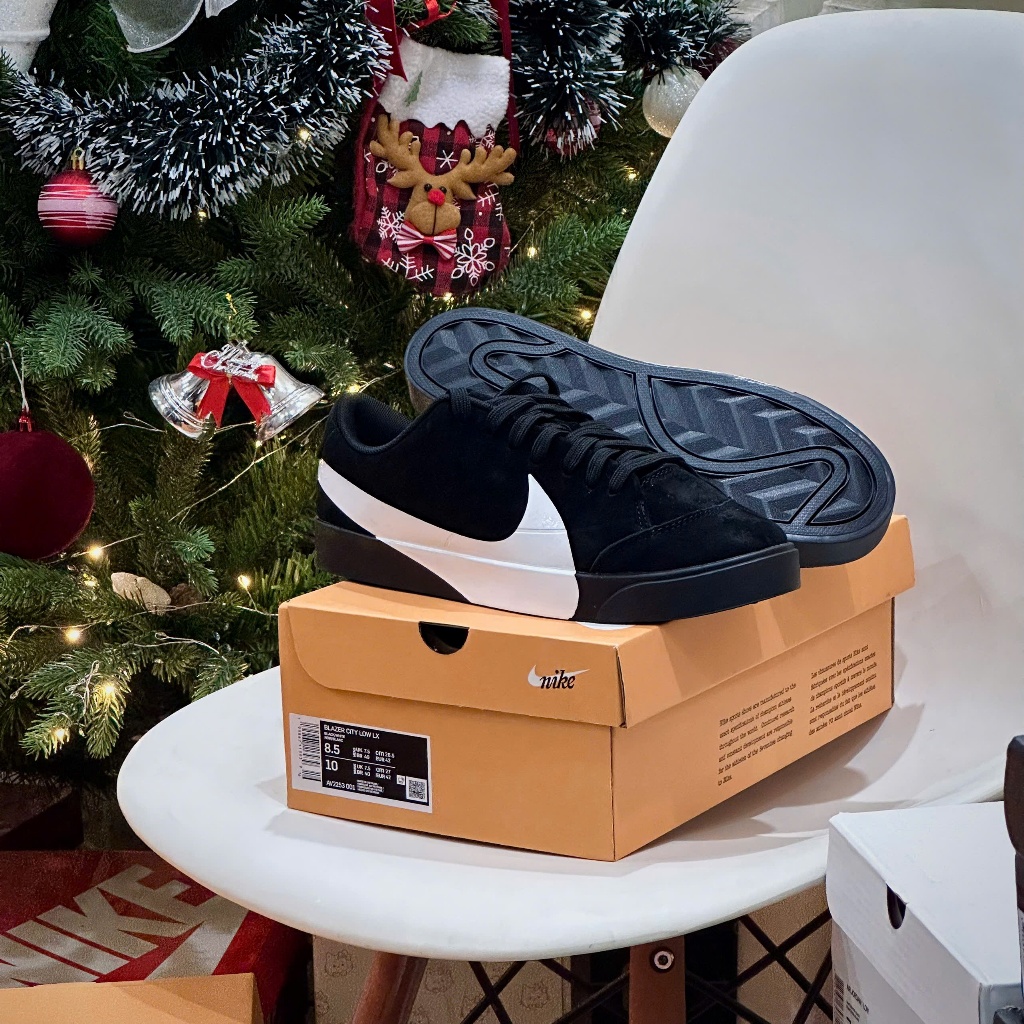 Giày Thể Thao Nike Blazer City Low LX ‘Black’ – Sneaker Nam  BLZ Low Đen Trắng