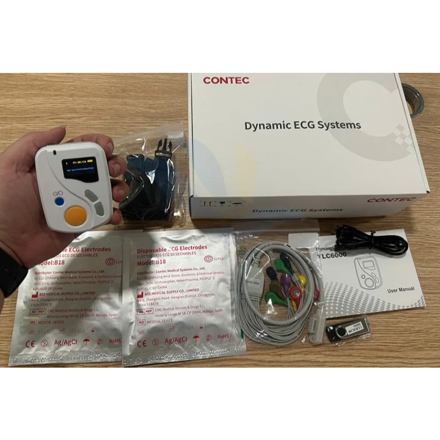 Holter điện tim 12 cần Contec TLC6000 chính hãng Contec bảo hành 12 tháng