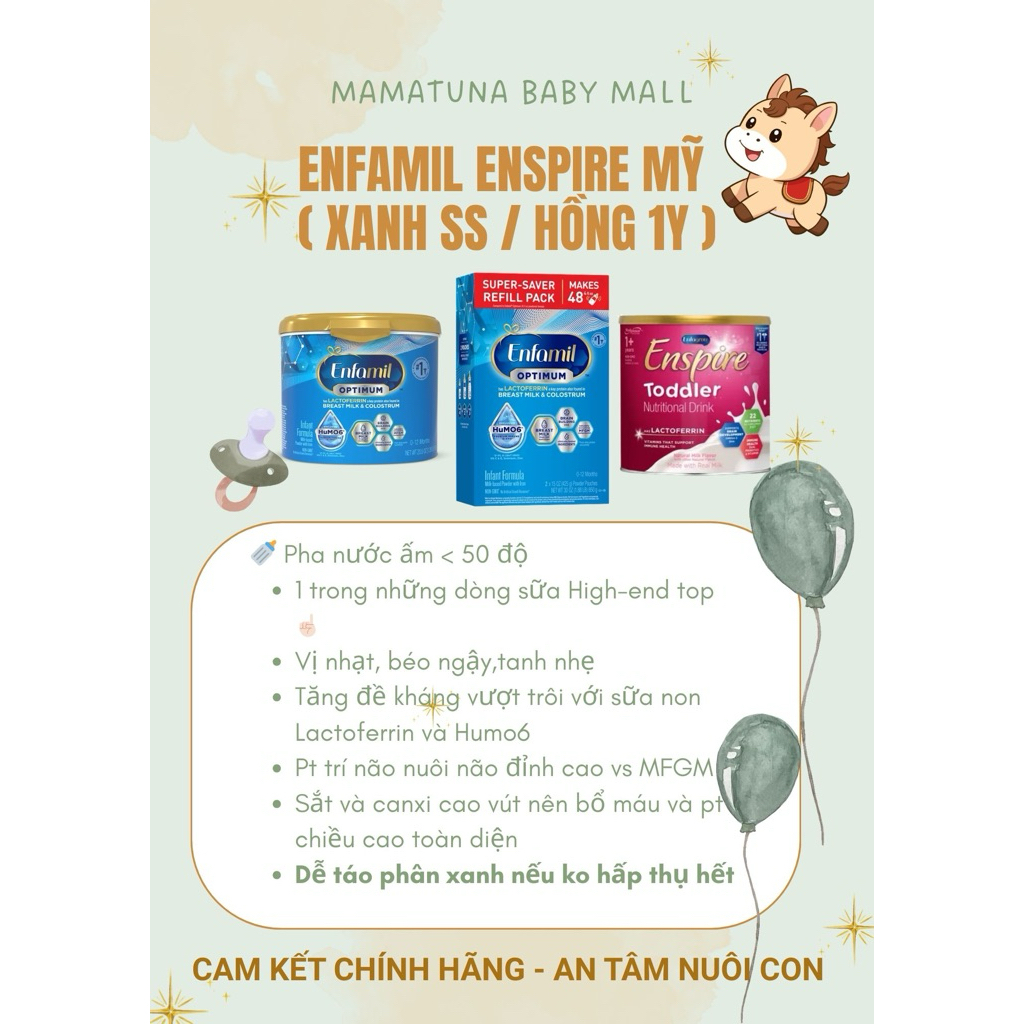 Sữa Enfamil Enspire Mỹ bay air