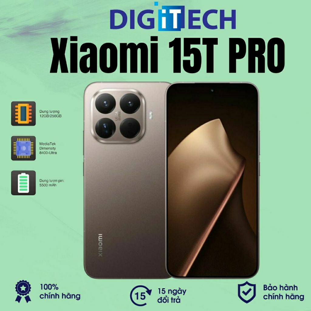 Điện thoại Xiaomi 15T Pro (5G) 12GB 512GB - Chính Hãng