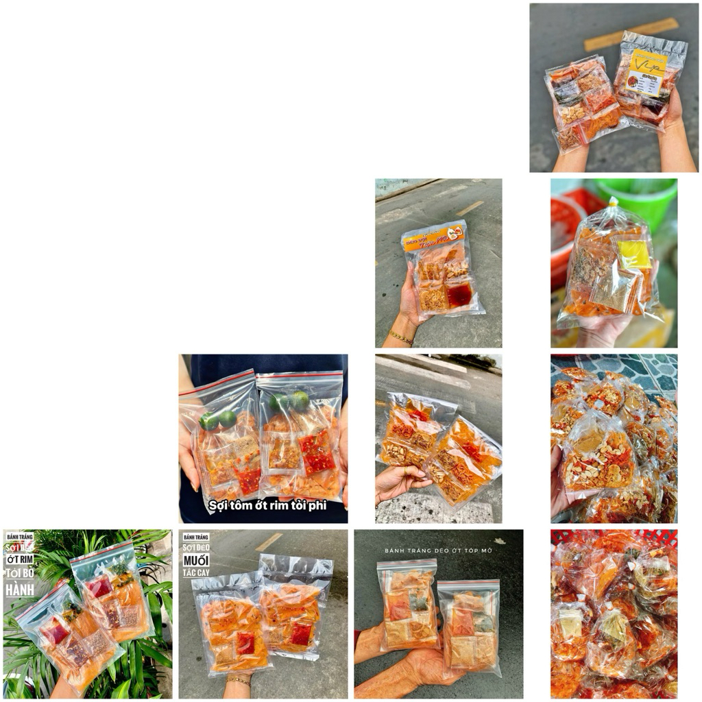 Bánh tráng Sợi Dẻo Tôm Phơi Sương Mix Gia Vị
