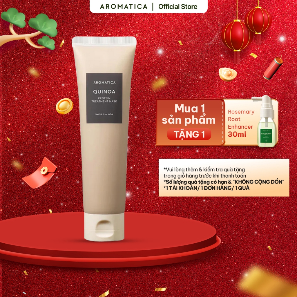 Mặt nạ dưỡng tóc Aromatica Quinoa Protein Treatment Mask 160ml