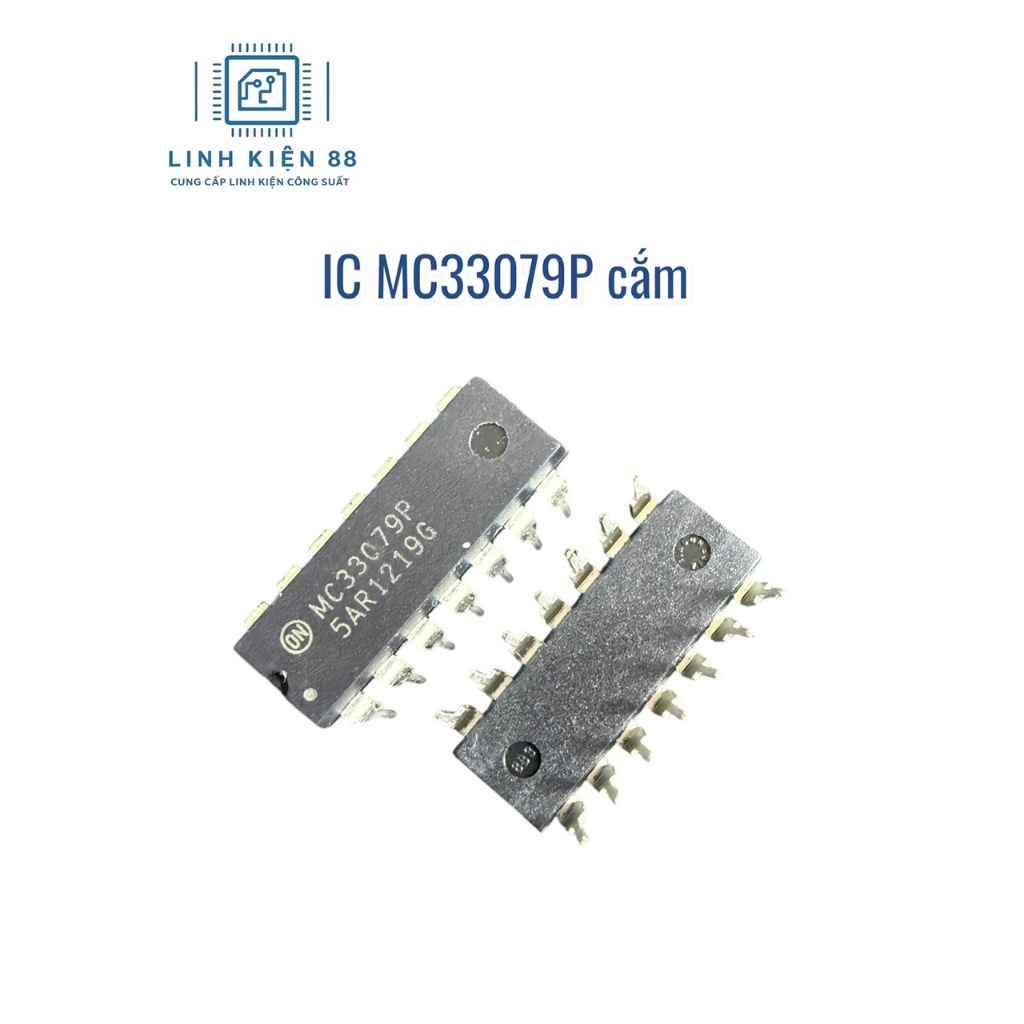 1 con IC MC33079 MC33079P 33079 DIP-14 mới chính hãng ON