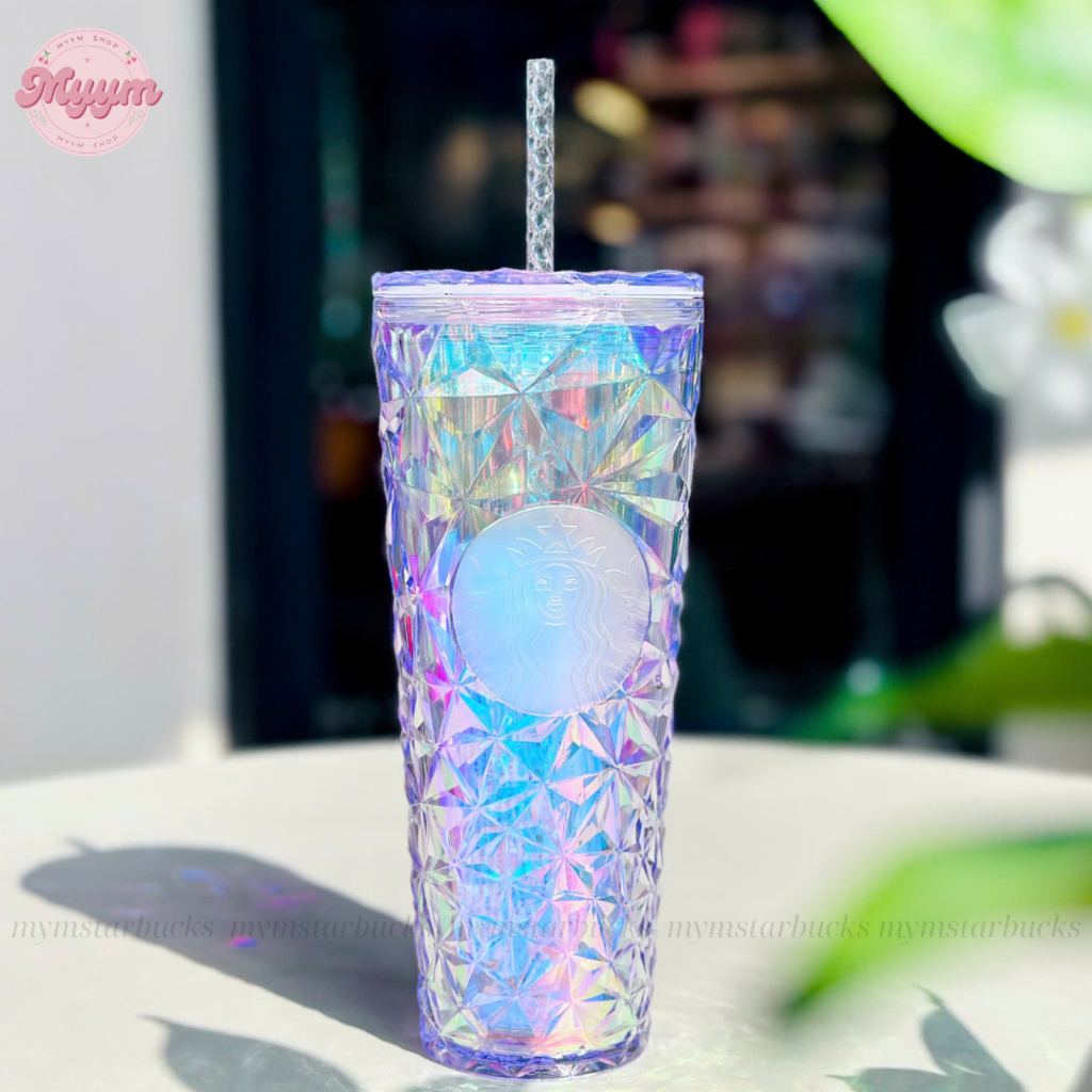 [𝗔𝘂𝘁𝗵𝗲𝗻𝘁𝗶𝗰] LY COLD CUP 24OZ (710ML) STARBUCKS JEWELED UNICORN HOLIDAY 🤍