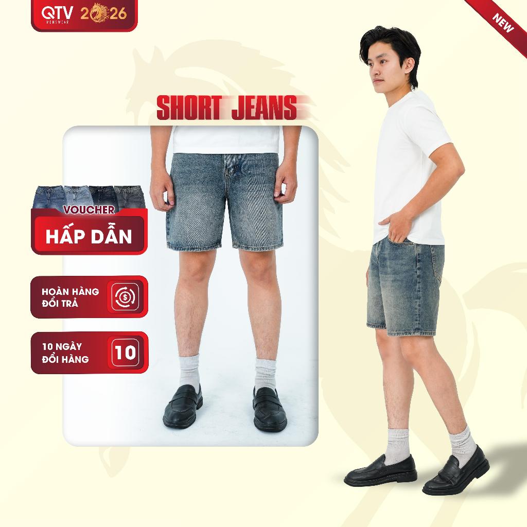 Quần short jean Nam Cao Cấp form lửng, Chất Rin Cotton 4 màu_CTS1, CTS2, CTS3, CTS4 Menswear Pants