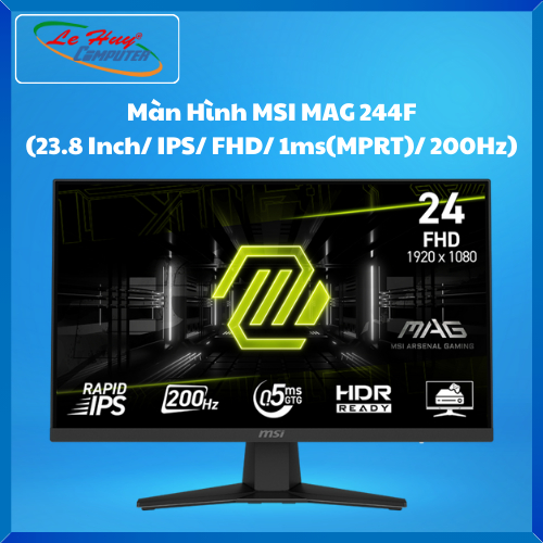 Màn Hình Máy Tính MSI MAG 244F (23.8 Inch/ IPS/ FHD/ 1ms(MPRT)/ 200Hz) - Hàng Chính Hãng
