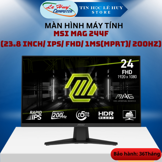 Màn Hình LCD MSI MAG 244F (23.8 Inch/ IPS/ FHD/ 1ms(MPRT)/ 200Hz) - Hàng Chính Hãng