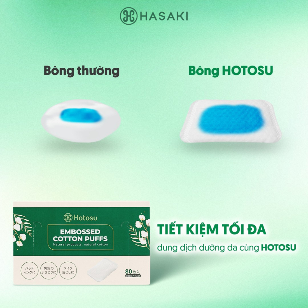 [DAILY] [100% COTTON] Bông Tẩy Trang Hotosu Cao Cấp Túi 150 Miếng/Hộp 80 Miếng Hasaki Sản Phẩm Chính Hãng | BigBuy360 - bigbuy360.vn