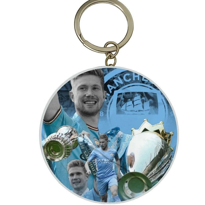 MÓC KHÓA THIẾC IN HÌNH KEVIN DE BRUYNE MẪU 3