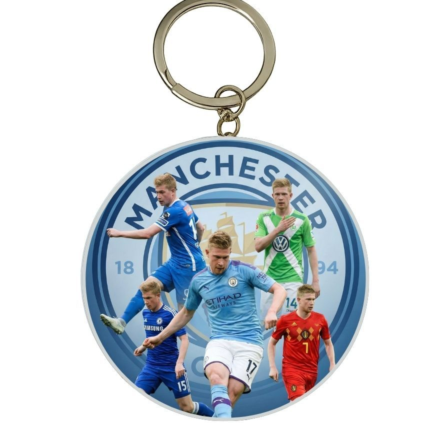 MÓC KHÓA THIẾC IN HÌNH KEVIN DE BRUYNE MẪU 2