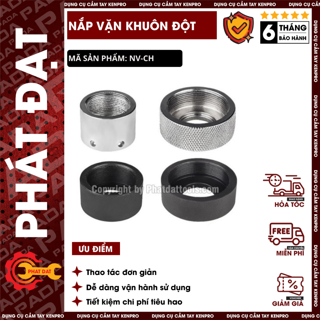 Nắp Vặn Giữ Khuôn Đột Cho Máy Đột Lỗ Thủy Lực CH60-Ch70-HHM60-HHM70