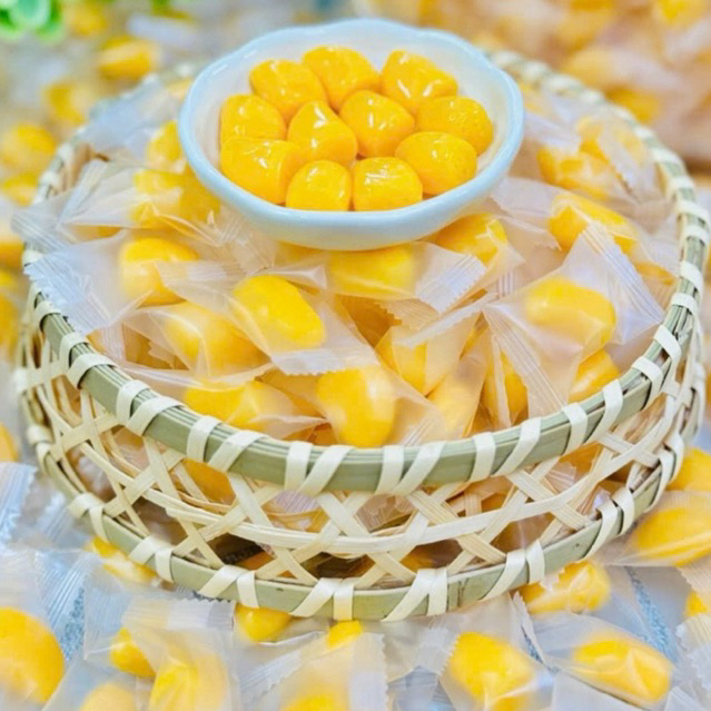 1Kg Kẹo Chip Dẻo Quả Xoài Vàng Bóc Vỏ