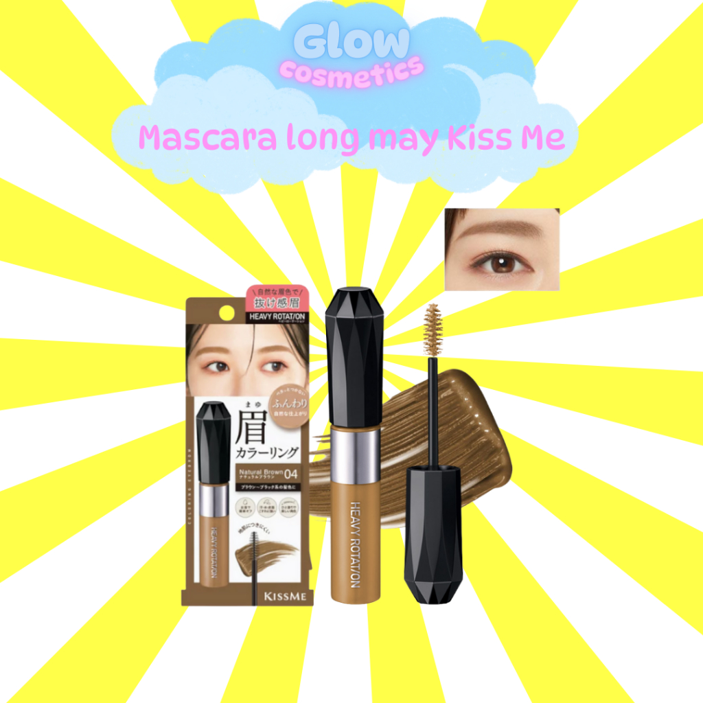Mascara Chải Đổi Màu Lông Mày Chống Lem Trôi Ex Kissme Heavy Rotation Coloring Eyebrow 8g - Glow.Cos