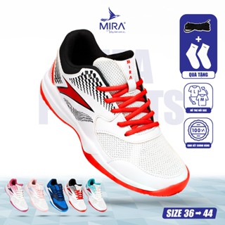 Giày Cầu Lông Pickleball Nam Nữ MIRA F- Starts Chính Hãng - Đế Kép, Chống Trượt, Bám Sân- Chuẩn size