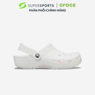 Giày Clog Unisex Crocs Classic - Trắng - 10001-100 ADS01 LS100 B000
