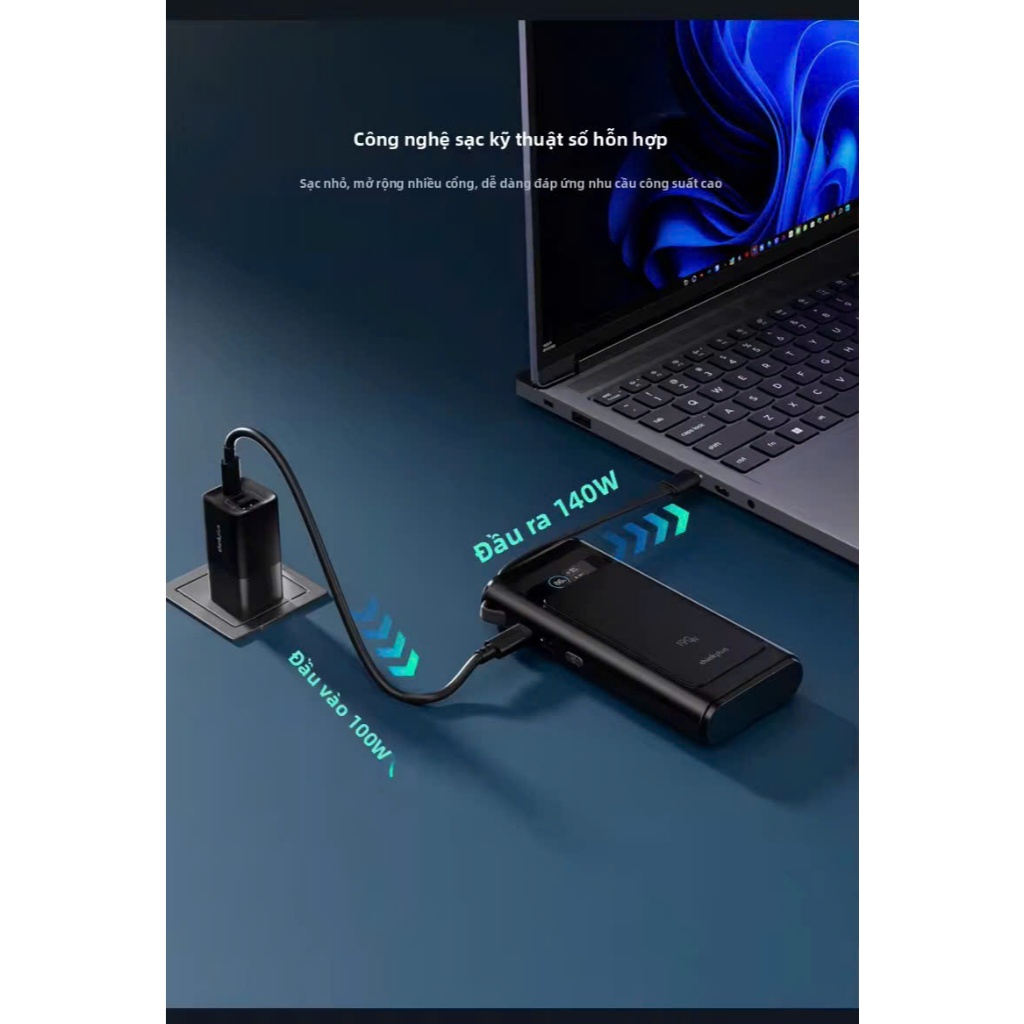 Sạc Dự Phòng Lenovo Thinkplus Linxt - 190W - 20.000 mAh - Màn Hình LED Mầu - Pin Xe Điện 21700 | BigBuy360 - bigbuy360.vn