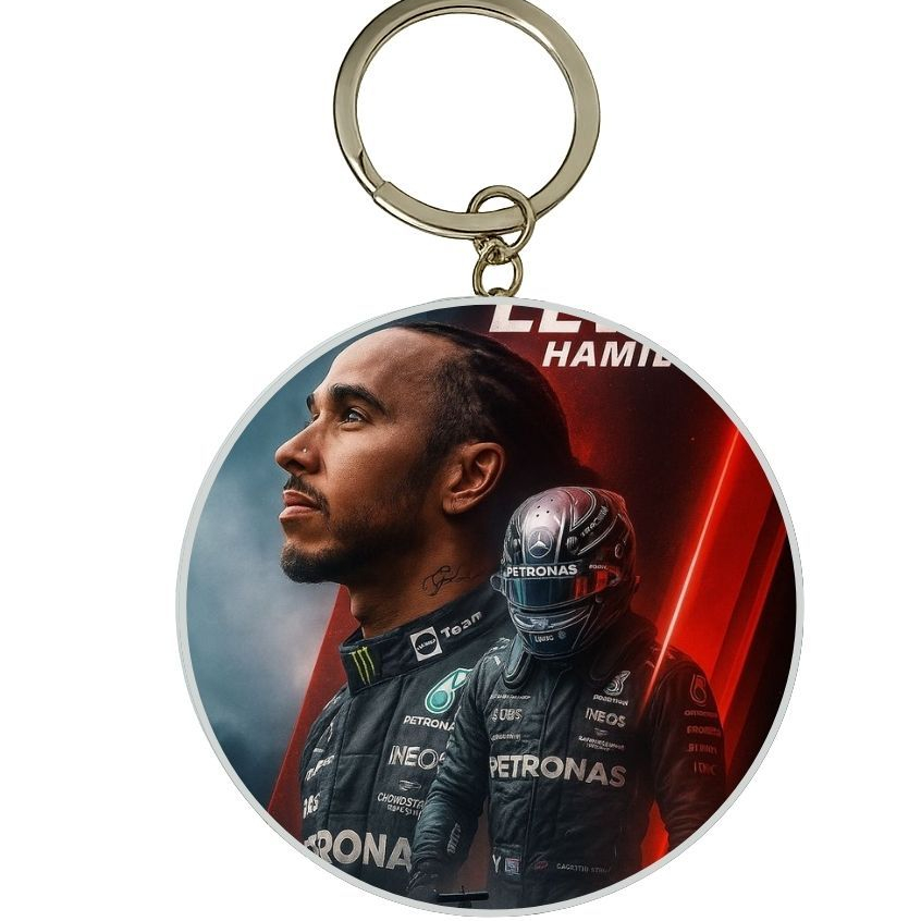 MÓC KHÓA THIẾC IN HÌNH LEWIIS HAMILTON MẪU 1