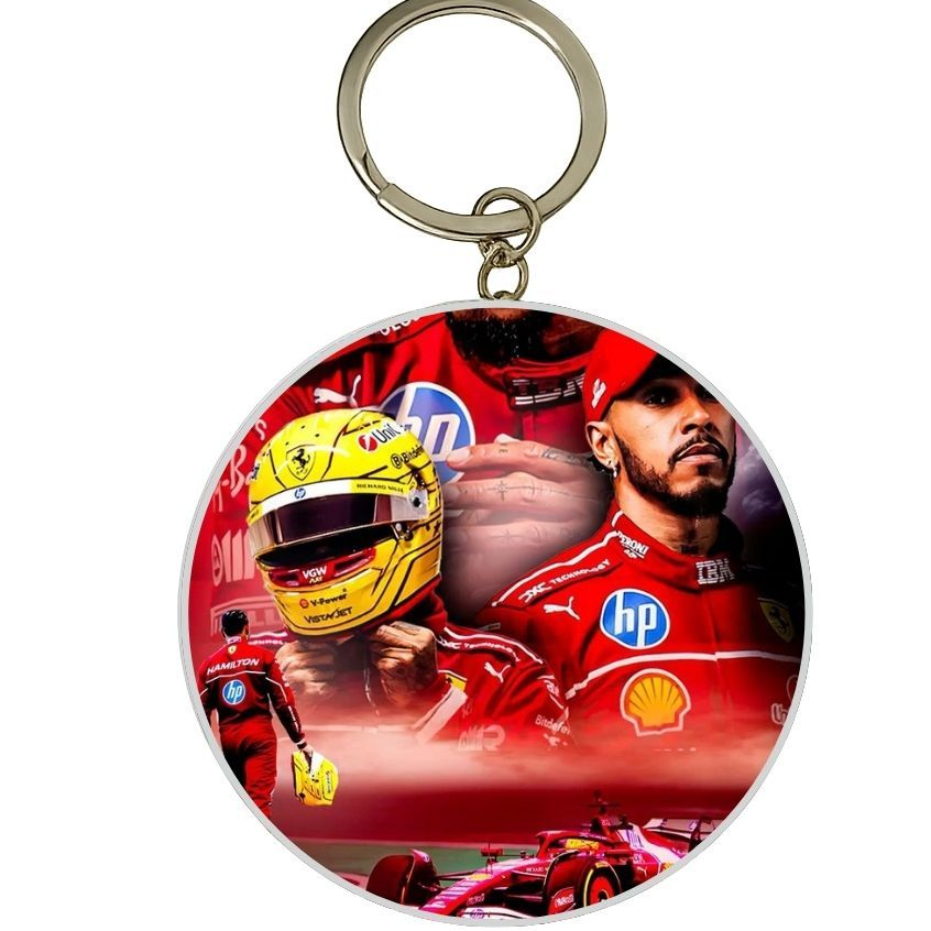 MÓC KHÓA THIẾC IN HÌNH LEWIIS HAMILTON MẪU 2