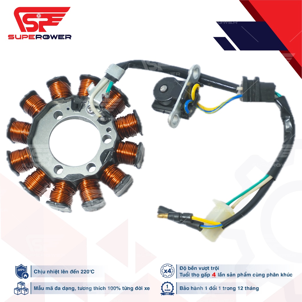 CUỘN ĐIỆN (MÂM LỬA) XE WAVE 110 RSX