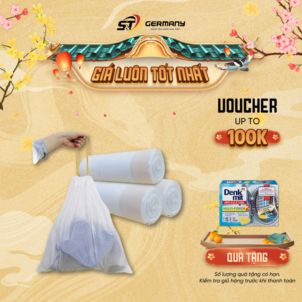 HCM Túi rác dày cỡ nhỏ, trung, lớn, Túi đựng rác cao cấp GermanySNT