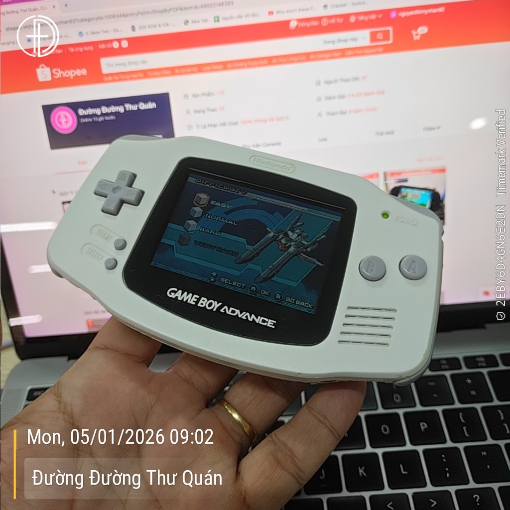 Game Boy Advance (Máy 97% - Đọc kỹ trong phần mô tả) - White
