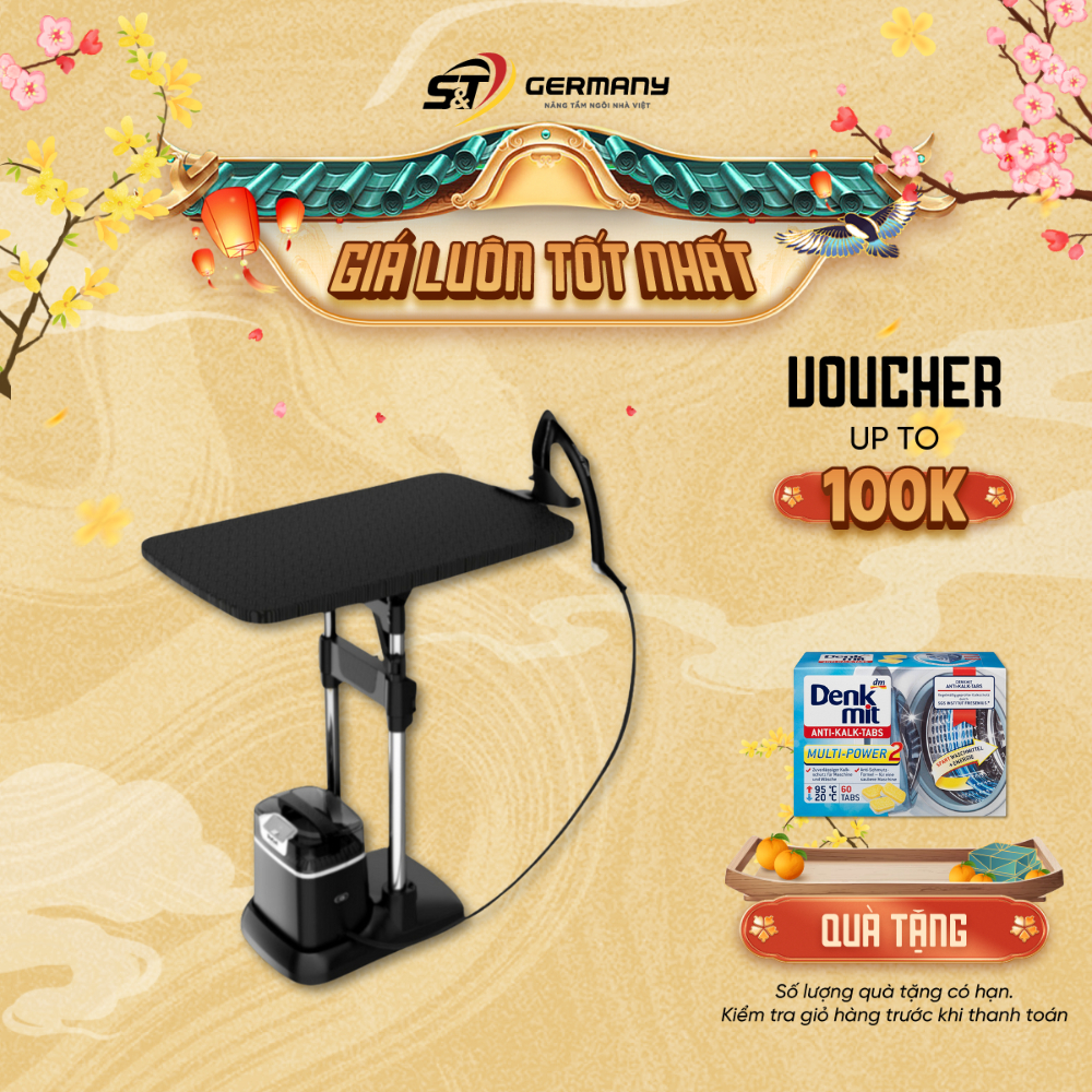 Bàn là cây hơi nước TEFAL Ixeo All in one QT1510 bàn ủi đứng hơi nước nhập Tefal Việt Nam GermanySnT