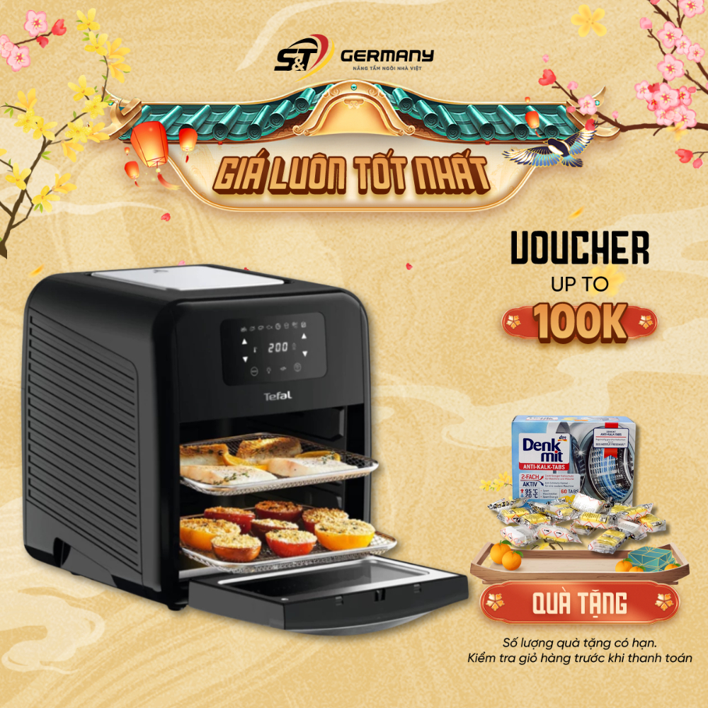 Nồi chiên không dầu TEFAL FW5018 11L Lò chiên không dầu dung tích lớn nhập Tefal Việt Nam GermanySnT