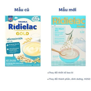 Bột ăn dặm ridielac gold yến mạch sữa - hộp giấy 200g.