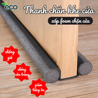 Thanh Xốp Chắn Khe Cửa, Nẹp Xốp Chặn Cửa Chống Gió Chống Bụi Cách Âm Giữ Nhiệt Máy Lạnh