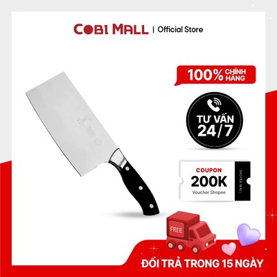 Dao chặt Chinese Cleaver tay cầm nhựa - Inox 420 sắc bén - Cobihome