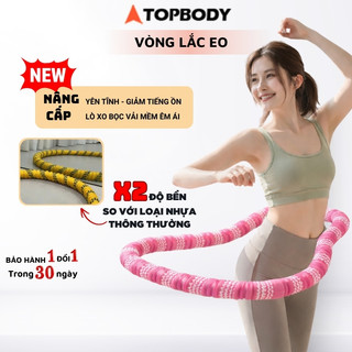 Vòng lắc eo lò xo 1,5kg thép bọc nhựa mềm giảm mỡ bụng thế hệ mới topbody