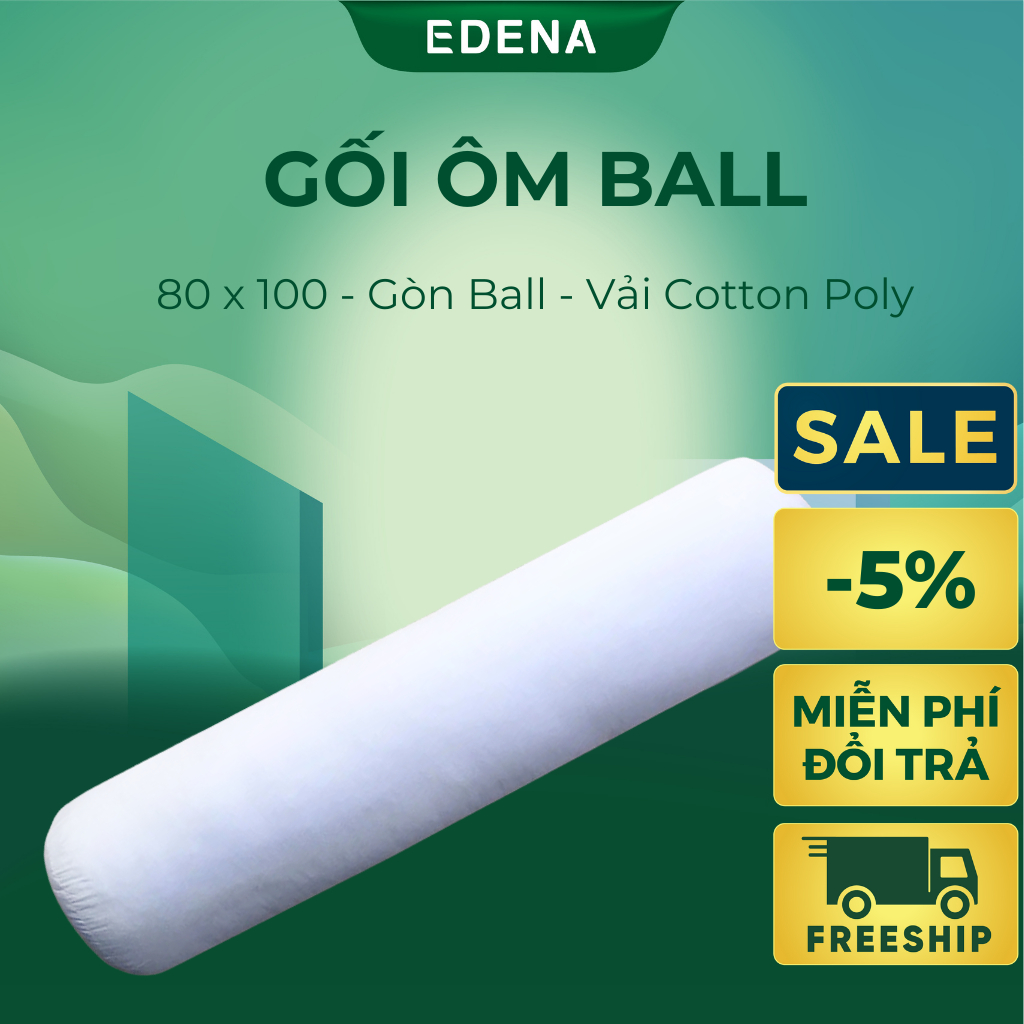 Edena Ruột Gối Ôm Gòn Ball Kích Cỡ 80x100cm