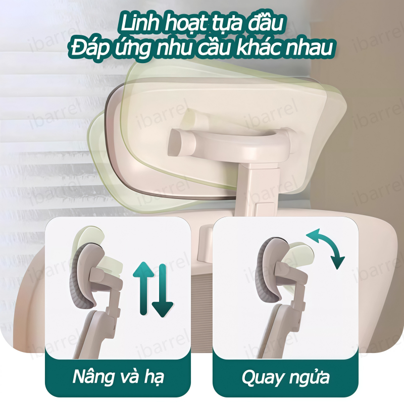 IB Ghế công thái học văn phòng chơi game Ghế tựa lưng xoay Thoáng khí Trượt im lặng Đệm ngồi mềm mại | BigBuy360 - bigbuy360.vn