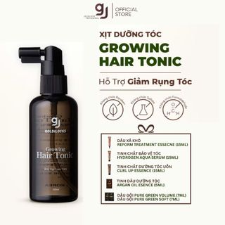 Xịt kích thích mọc tóc và dưỡng tóc yếu Growing Hair Tonic 100ml l Goldilocks