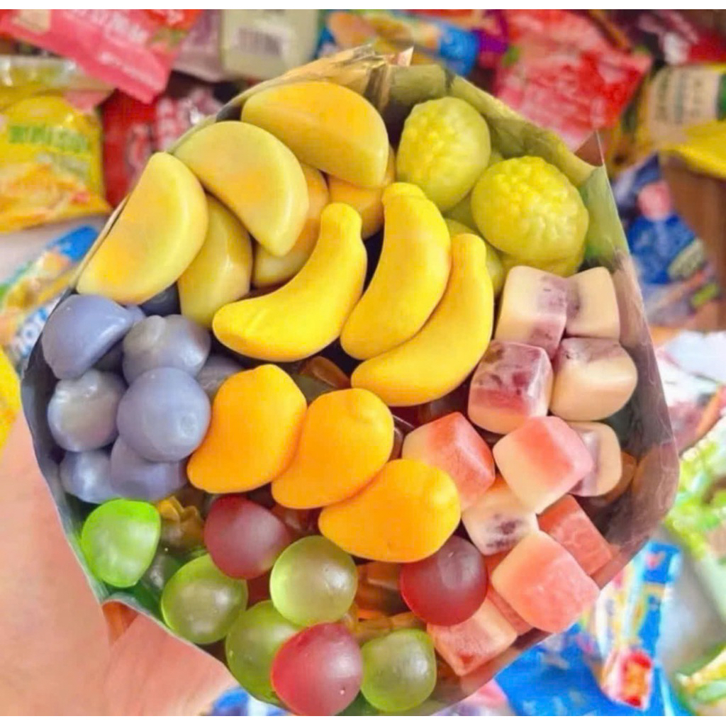 Kẹo Lột Vỏ PanDa kid Trái cây Mix Vị 500g