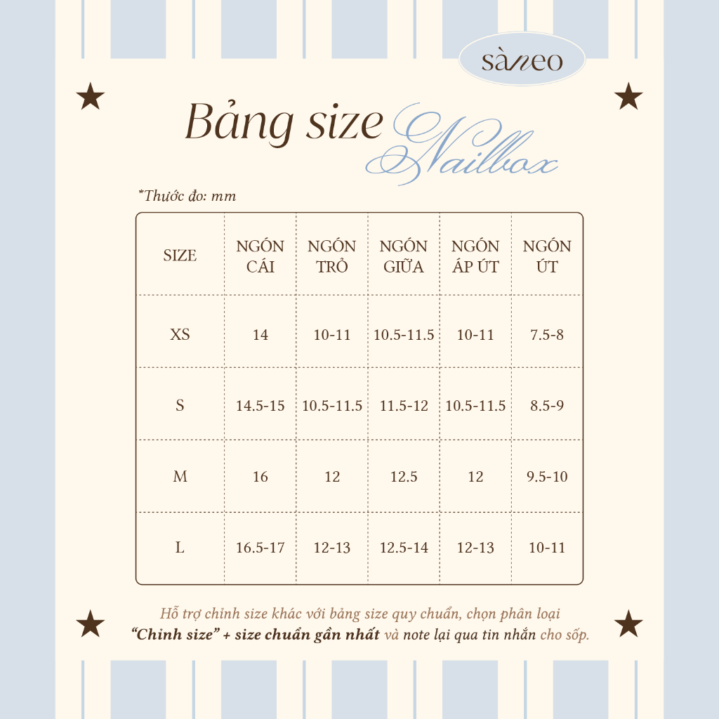 Nailbox chấm bi mắt mèo nâu mocha SÀNEO Nailbox - Móng giả form ngắn sang chảnh MM01 | BigBuy360 - bigbuy360.vn