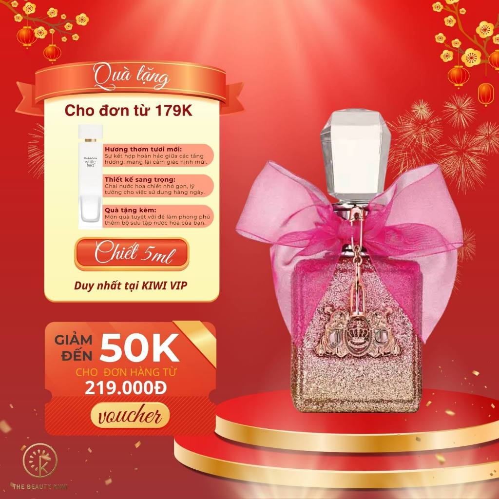 Nước hoa nữ chính hãng - Juicy Couture Viva La Juicy Rose chiết 10ml - Sang trọng - The Beauty Kiwi