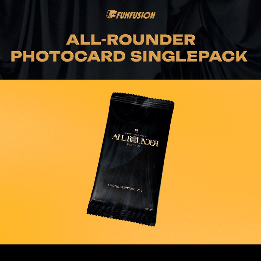 [Solopack - 1 pack] ALL ROUNDER PHOTO CARD - BST OFFICIAL MERCHANDISE | SOOBIN LIVE CONCERT ALL-ROUN