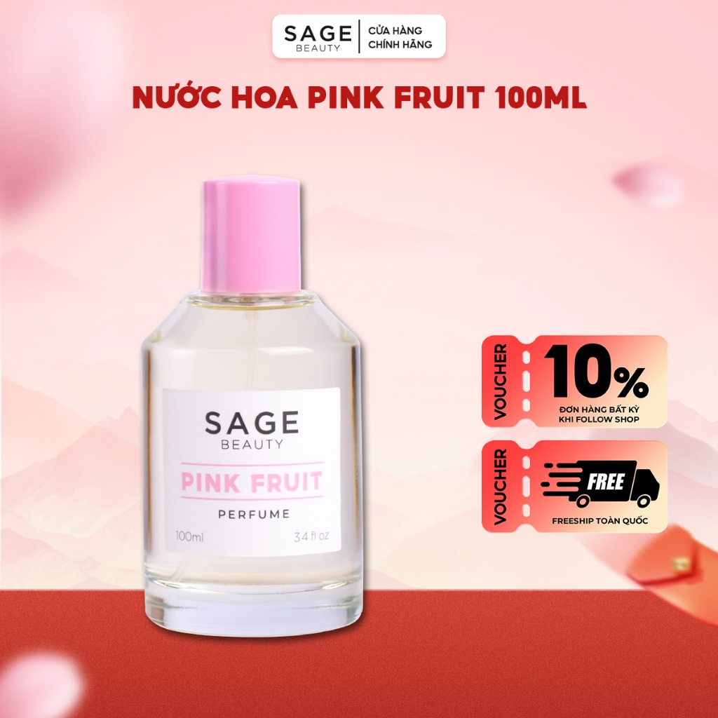 Nước hoa nữ Pink Fruit SAGE BEAUTY 100ML lưu hương lâu ngọt ngào, trẻ trung, quyến rũ