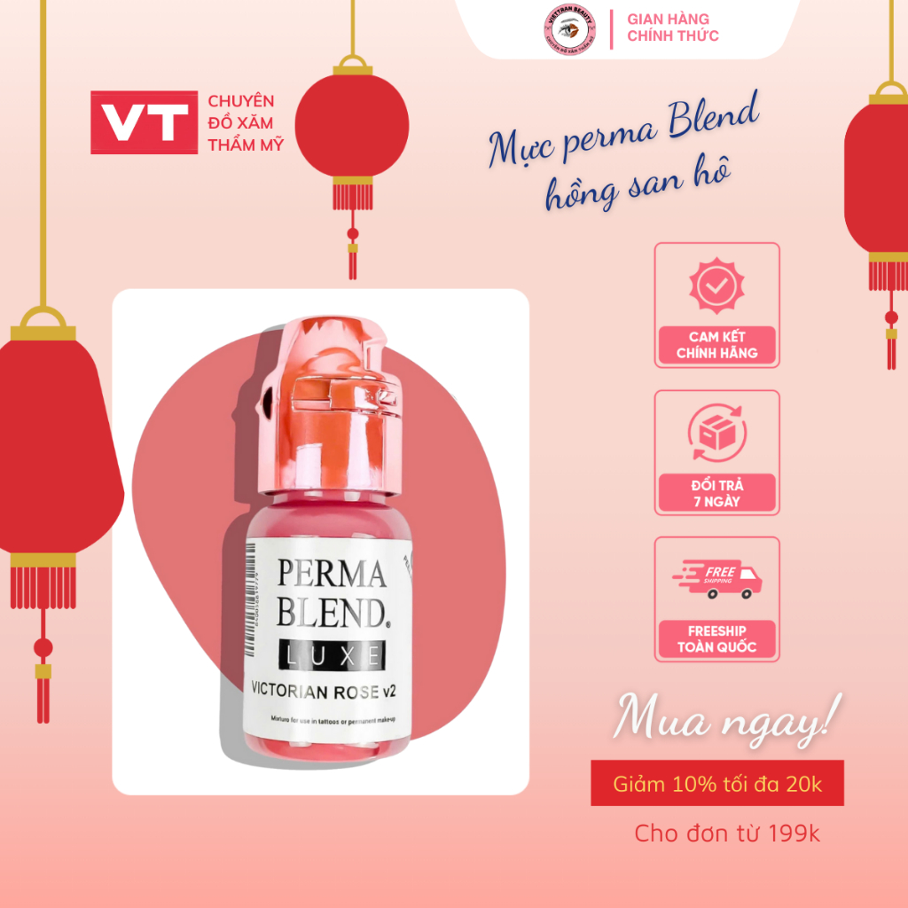 Mực Môi Phun Xăm Perma Blen Hữu Cơ Chính Hãng, Mực Phun Xăm Thẩm Mỹ Cao Cấp Chính Hãng