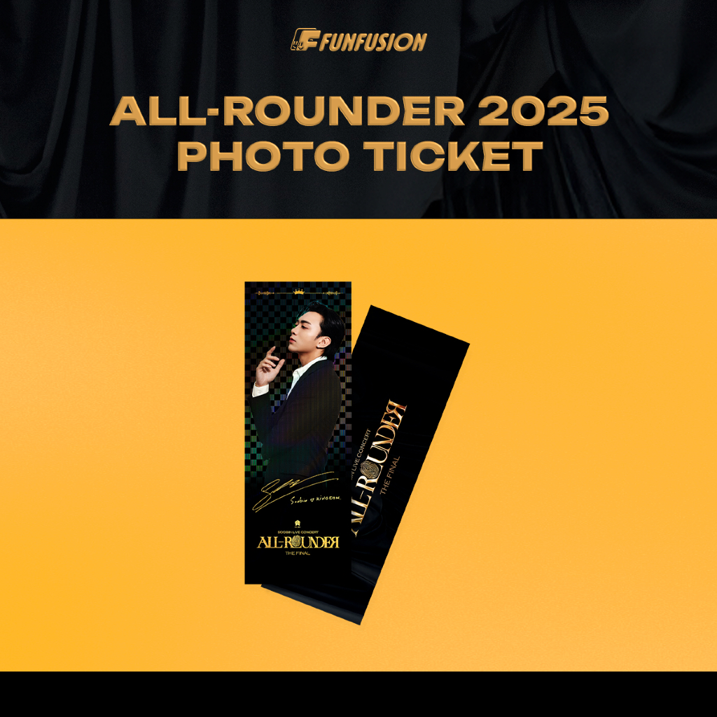 ALL ROUNDER PHOTO TICKET - BST OFFICIAL MERCHANDISE | SOOBIN LIVE CONCERT ALL-ROUNDER THE FINAL - Fu