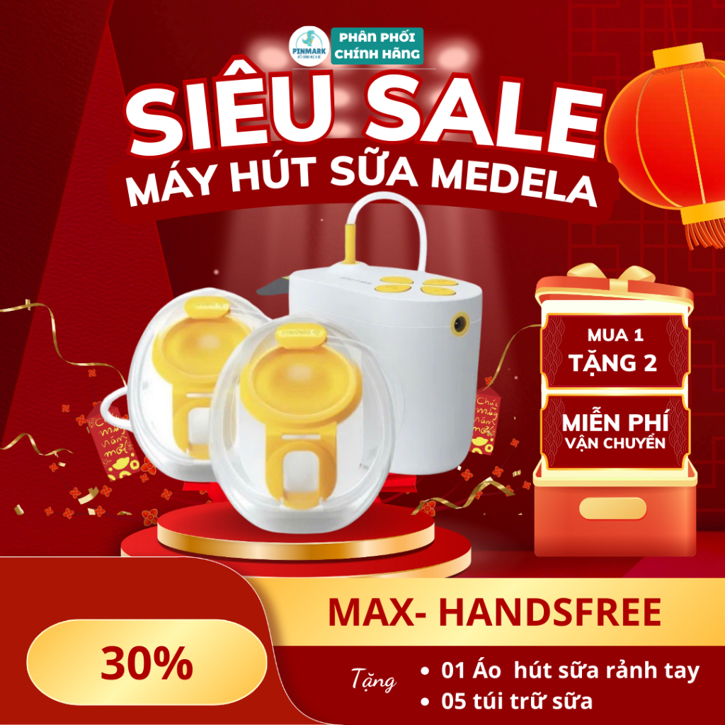 Máy Hút Sữa Me De La Maxflow, hút kiệt, kích sữa tốt, rảnh tay