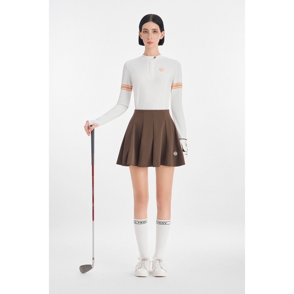 Chân Váy Xòe Golf  Thể Thao Cao Cấp Chính Hãng Le Fiery | Celina skirt in brown