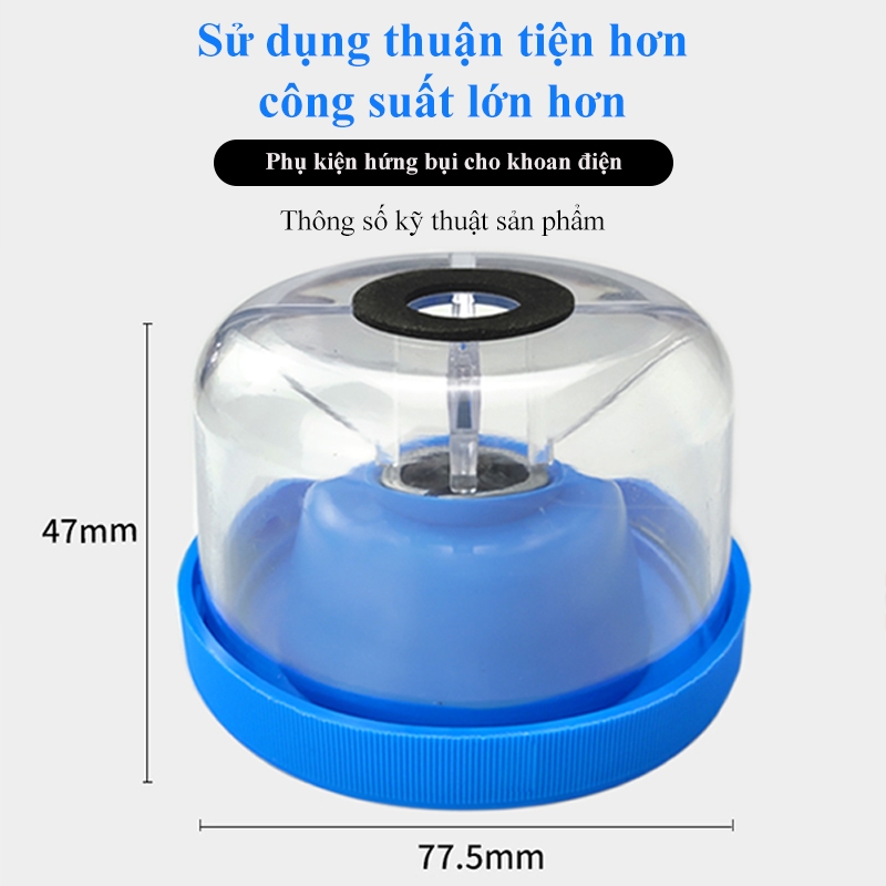 Dụng cụ hứng bụi máy khoan MAOKE thu gom mảnh vụn chống bụi khi khoan tường bê tông tiện lợi đa năng