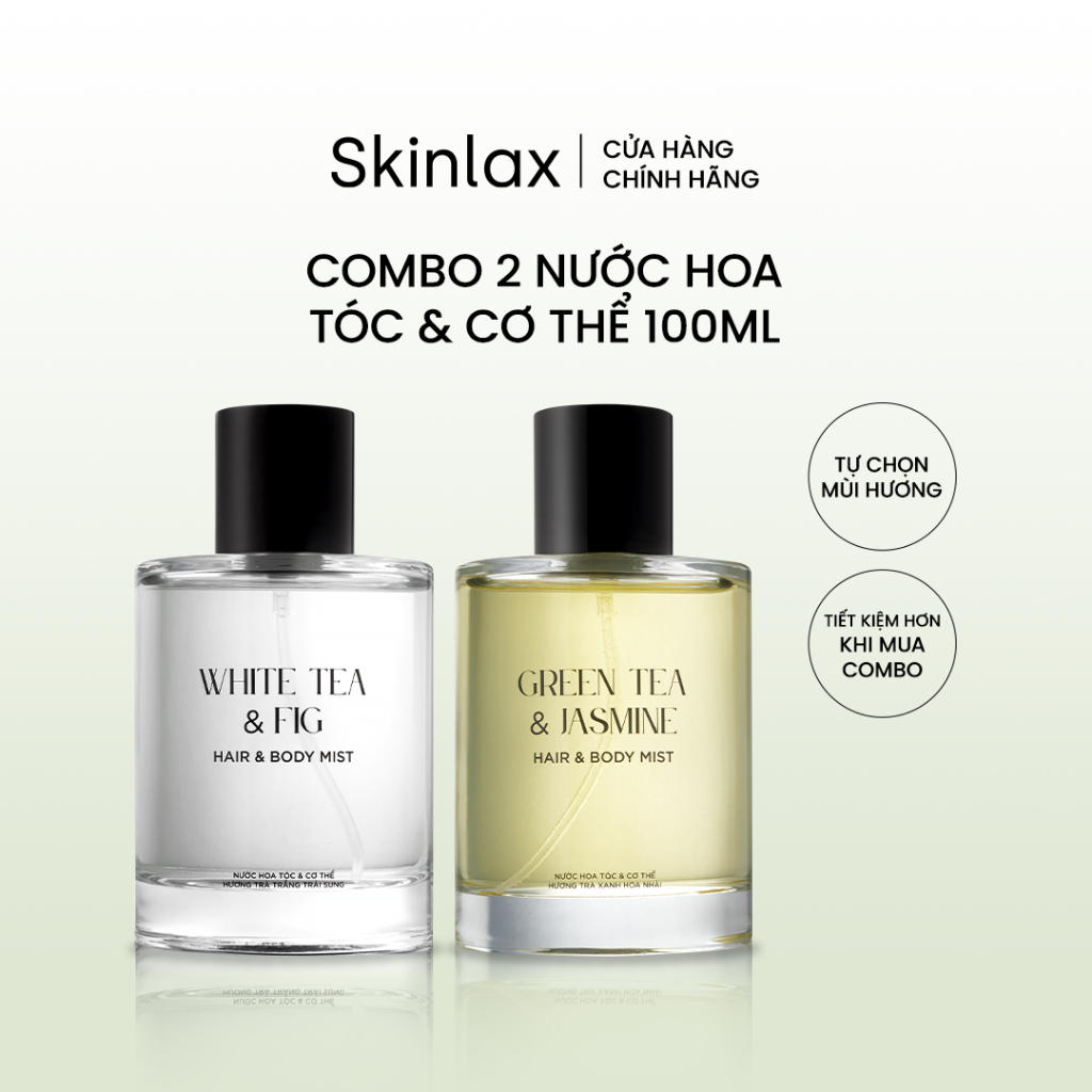 Combo 2 Nước Hoa Tóc & Cơ Thể - Hair & Body Mist SKINLAX 100ml
