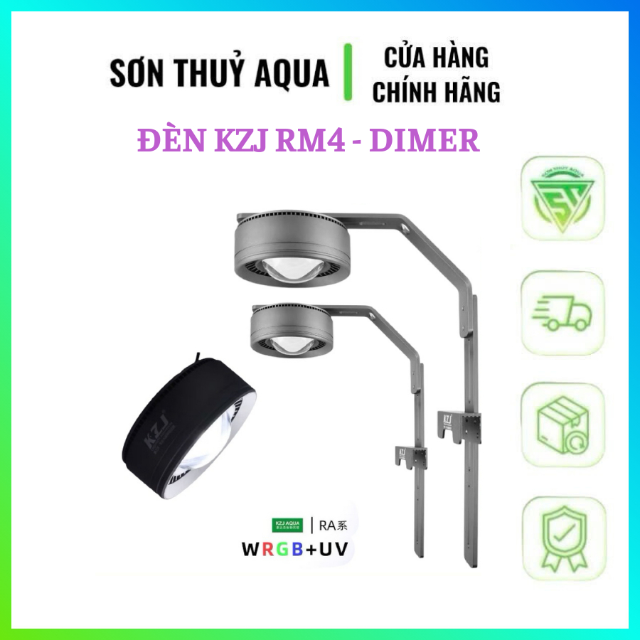 Đèn Led KZJ RA3- RM4 WRGB + UV chuyên dụng cho bể cá cảnh thủy sinh