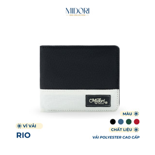 Ví Vải Ngang Nam Nữ RIO Bóp Đựng Tiền Thẻ Nhiều Ngăn Polyester Cao Cấp | MIDORI BAG COLLECTION
