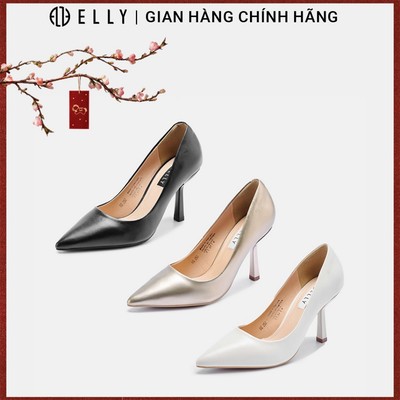 Giày cao gót nữ ELLY EG252 8.5cm da tổng hợp mũi nhọn thời trang công sở