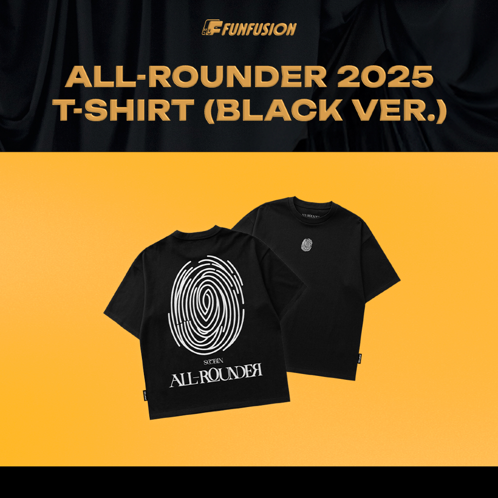 Áo All Rounder T-Shirt (Black Ver) Size S/M/L – BST Official Merchandise SOOBIN LIVE CONCERT - FUNFU