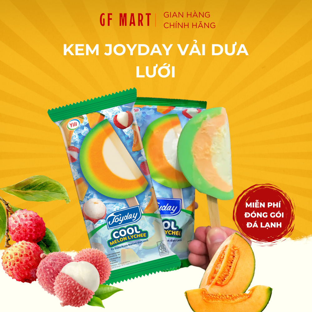 Kem Joyday Vải Dưa Lưới Mát Lạnh – Cool Melon Lychee